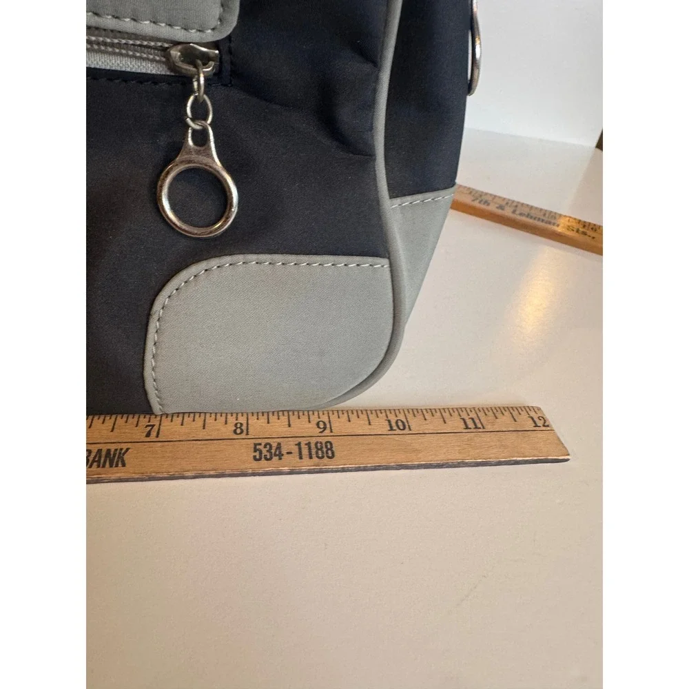 Sandol Penn‎ State Handbag Blue Gray Logo Purse Structured Mini Satchel